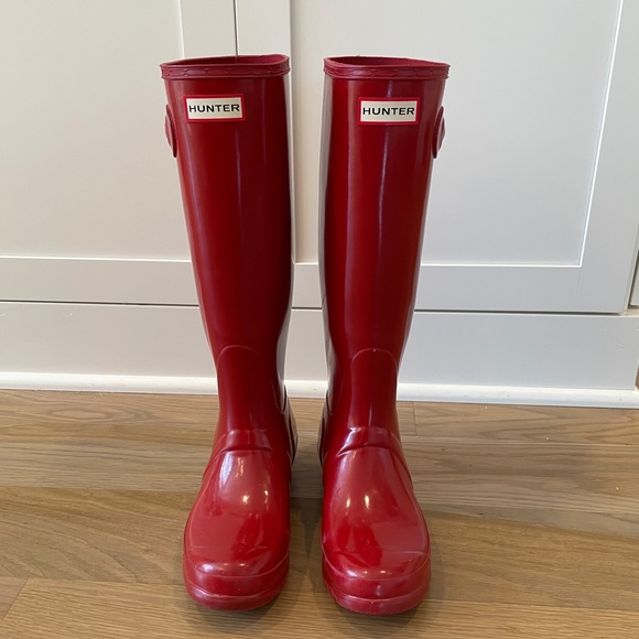 Hunter Shoes - Hunter red boots sz 7